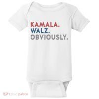 Kamala Harris Tim Walz Obviously 2024 Election Baby Bodysuit thumb 0