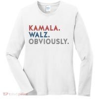 Kamala Harris Tim Walz Obviously 2024 Election Women's Long Sleeve Shirt thumb 0