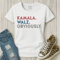 Kamala Harris Tim Walz Obviously 2024 Election Women's T-Shirt thumb 3