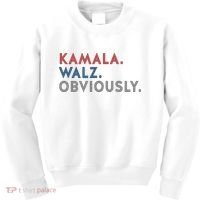 Kamala Harris Tim Walz Obviously 2024 Election Kids Sweatshirt thumb 0