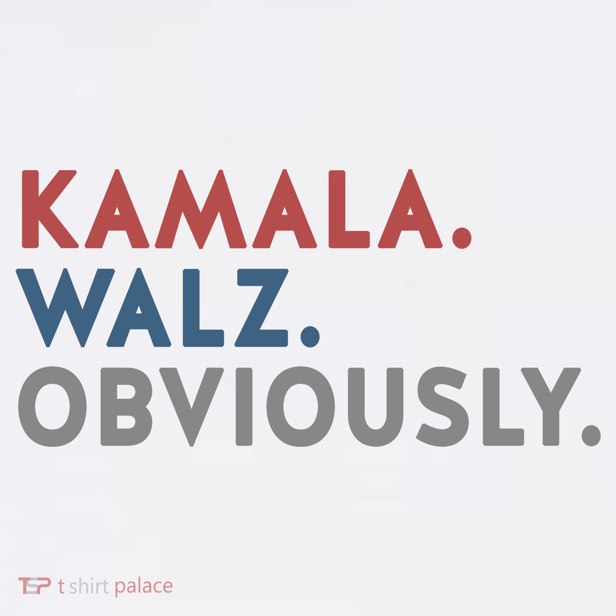 Kamala Harris Tim Walz Obviously 2024 Election Kids T-Shirt