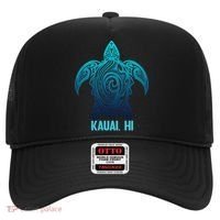 Kauai Hawaii Tribal Sea Turtle Hawaiian Surfer Scuba Diving Gift Hat thumb 0