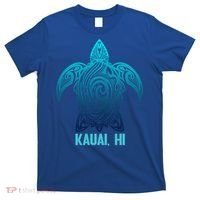 Kauai Hawaii Tribal Sea Turtle Hawaiian Surfer Scuba Diving Gift T-Shirt thumb 0