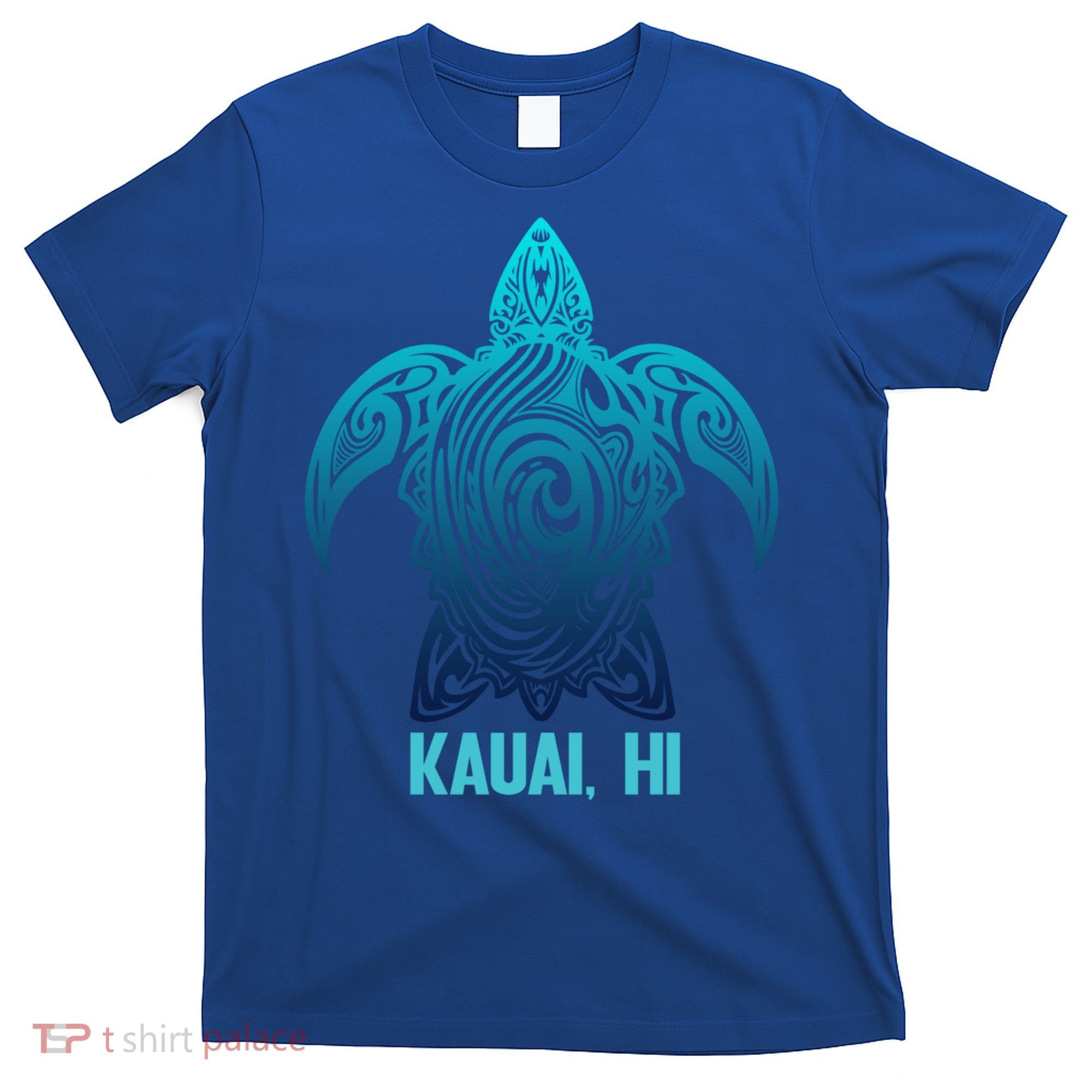 Kauai Hawaii Tribal Sea Turtle Hawaiian Surfer Scuba Diving Gift T-Shirt