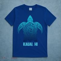 Kauai Hawaii Tribal Sea Turtle Hawaiian Surfer Scuba Diving Gift T-Shirt thumb 5