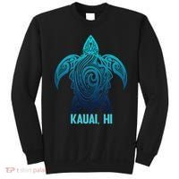 Kauai Hawaii Tribal Sea Turtle Hawaiian Surfer Scuba Diving Sweatshirt thumb 0