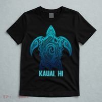 Kauai Hawaii Tribal Sea Turtle Hawaiian Surfer Scuba Diving T-Shirt thumb 5