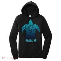 Kauai Hawaii Tribal Sea Turtle Hawaiian Surfer Scuba Diving Women's Hoodie thumb 0