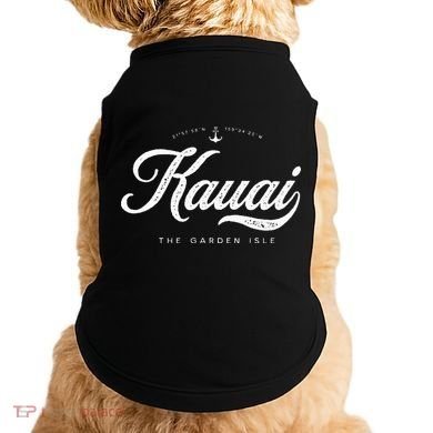 Kauai Hawaii Vintage Retro Doggie Tank