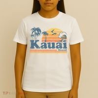 Kauai Hawaii Vintage Beach Summer Surfing 70s Retro Hawaiian T-Shirt thumb 4
