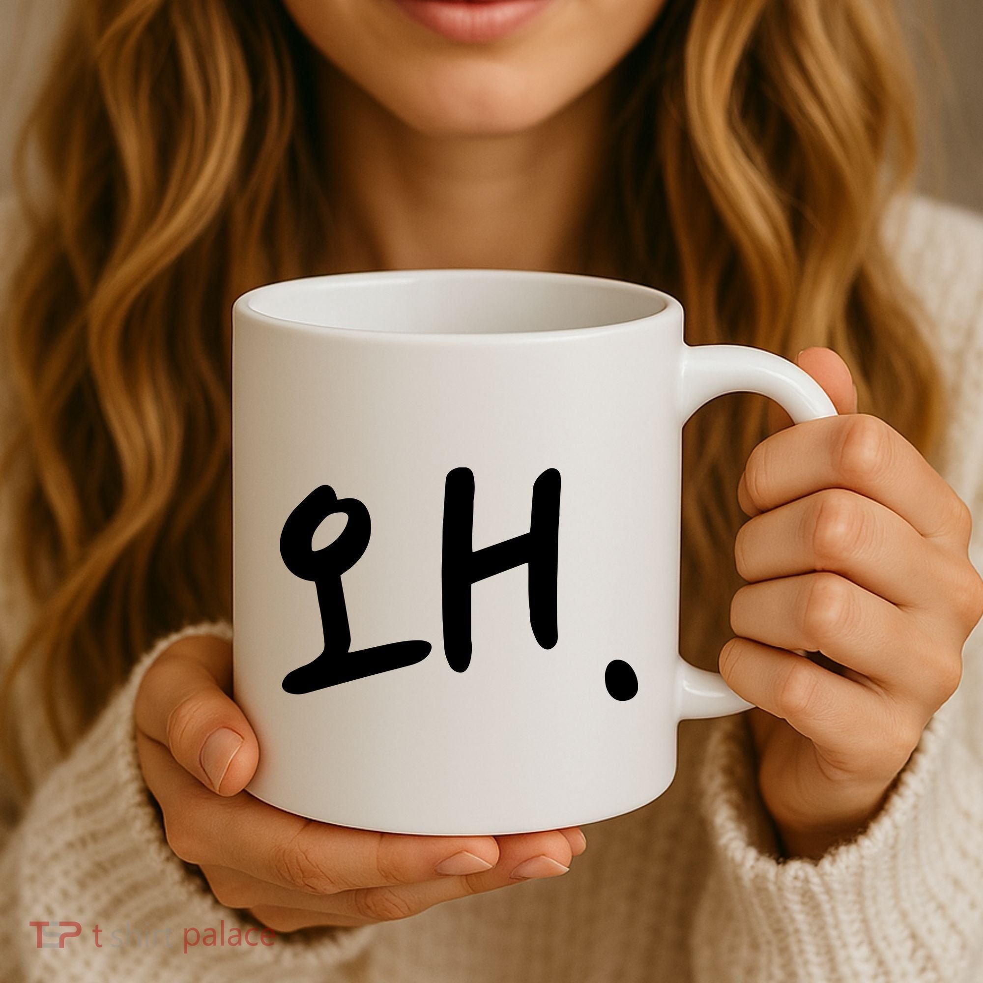 Korean Hangul Word Why Coffee Mug