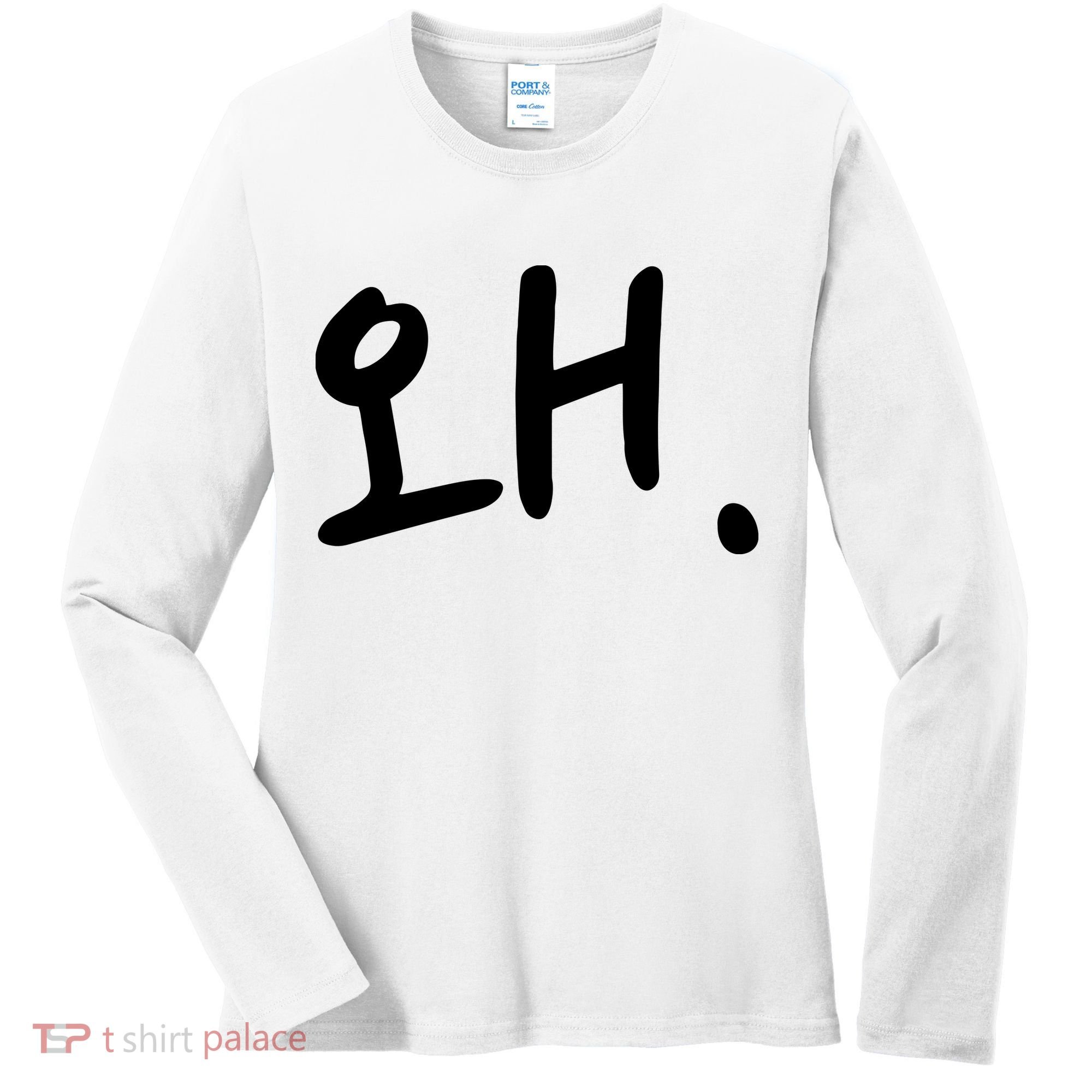 Korean Hangul Word Why Women's Long Sleeve Shirt