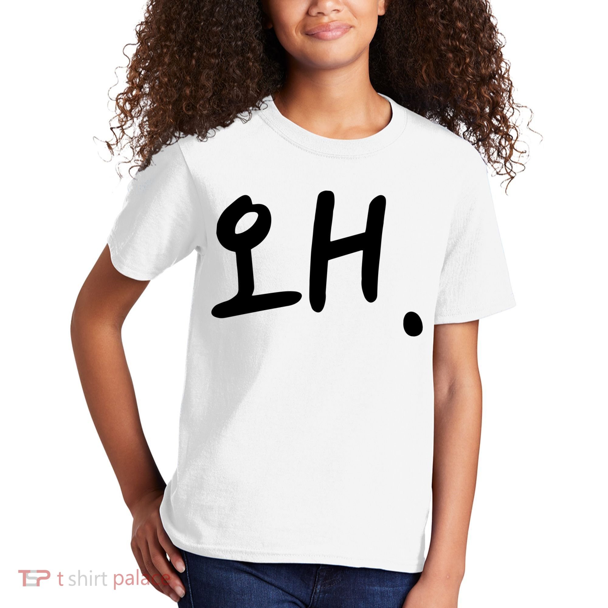 Korean Hangul Word Why Kids T-Shirt