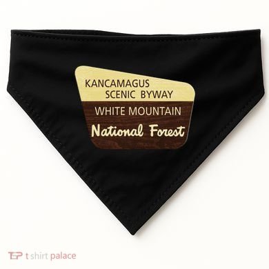 Kancamagus Highway White Mountain National Forest Gift USA-Made Doggie Bandana