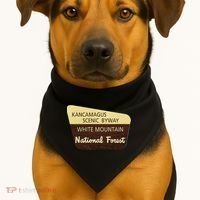 Kancamagus Highway White Mountain National Forest Gift USA-Made Doggie Bandana thumb 1