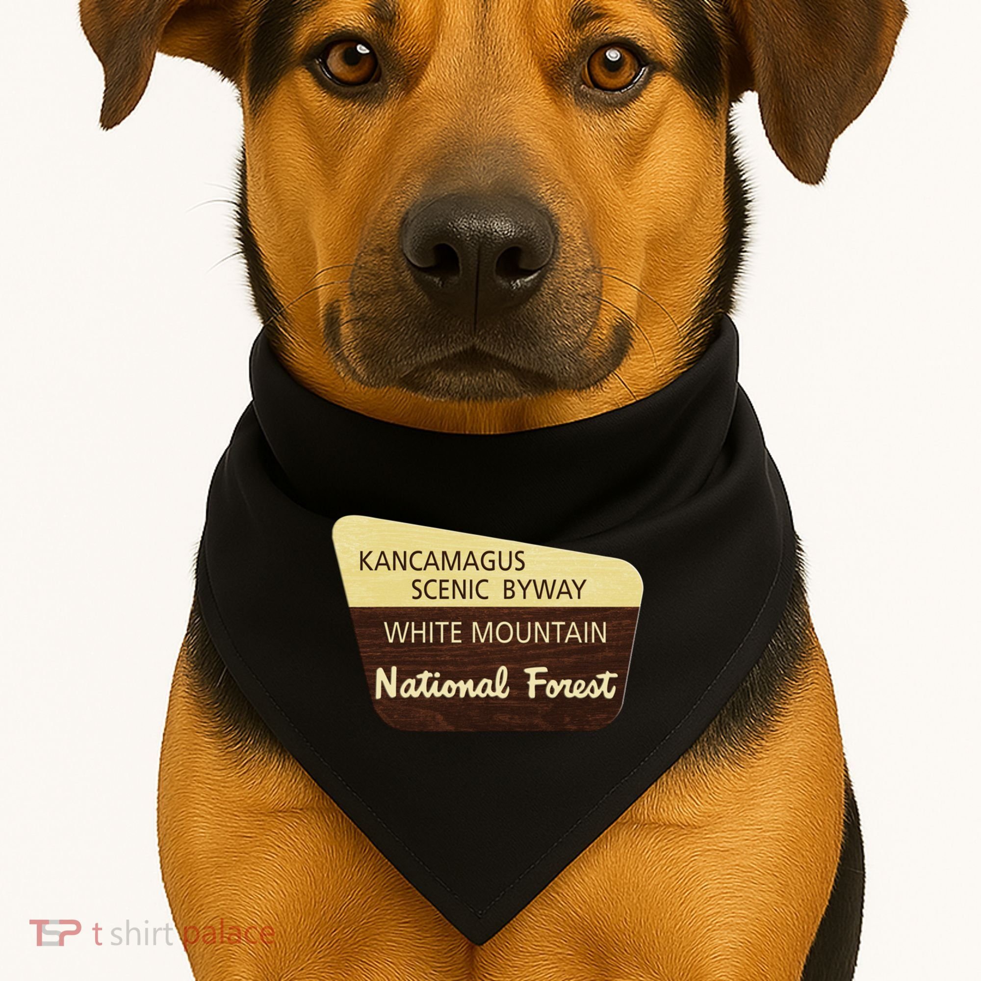Kancamagus Highway White Mountain National Forest Gift USA-Made Doggie Bandana
