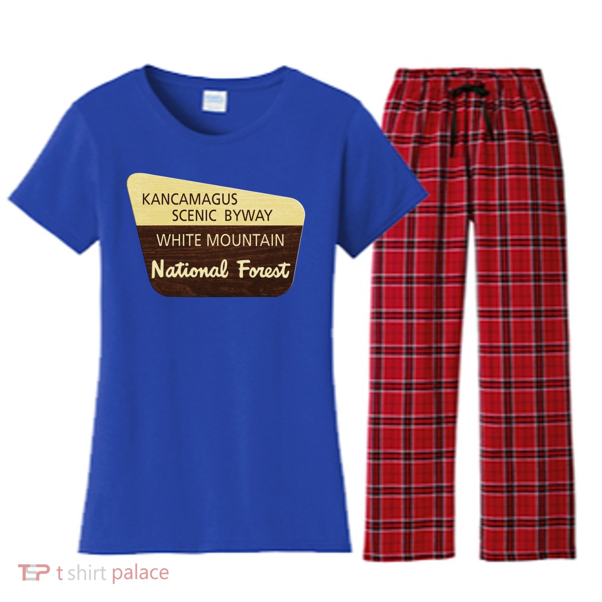 Kancamagus Highway White Mountain National Forest Gift Women's Flannel Pajama Set