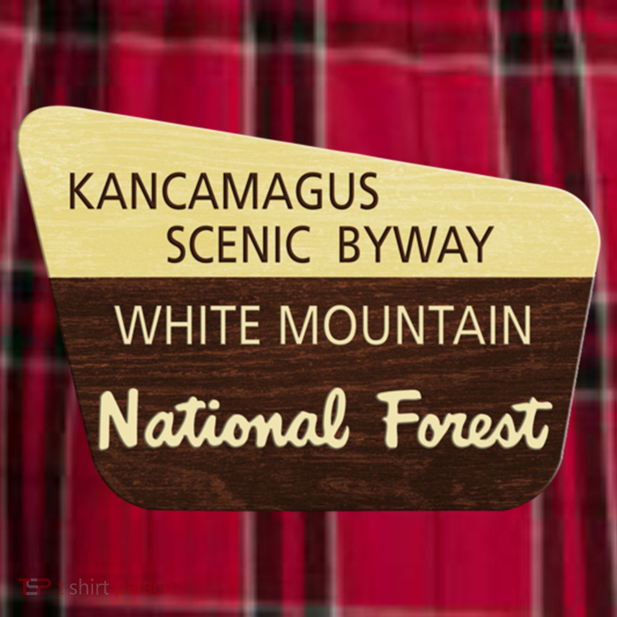 Kancamagus Highway White Mountain National Forest Gift Men's Flannel Plaid Pajama Pants