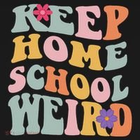 Keep Homeschool Weird Funny Homeschool Mom Retro Groovy Sweatshirt thumb 3