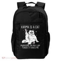 Karma is a Cat Purring in My Lap Cause It's Loves Me Backpack thumb 0