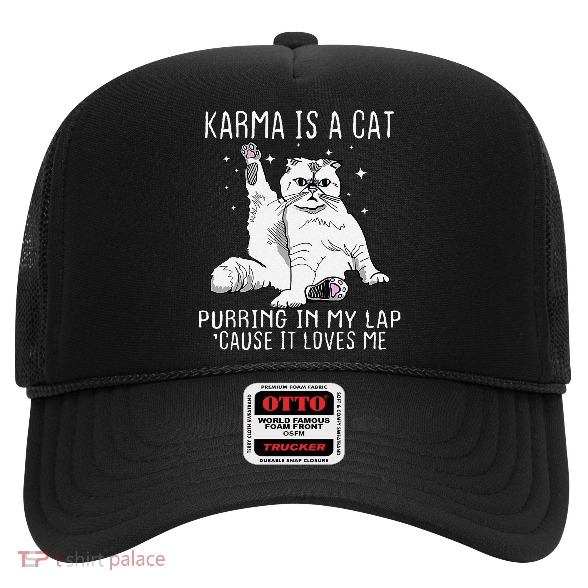 Karma is a Cat Purring in My Lap Cause It's Loves Me Hat
