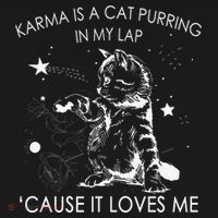 Karma Is A Cat Purring In My Lap Cause It Loves Me Cat Lover Women's Tank Top thumb 5