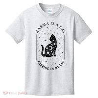 Karma Is A Cat Purring In My Lap Kids T-Shirt thumb 0