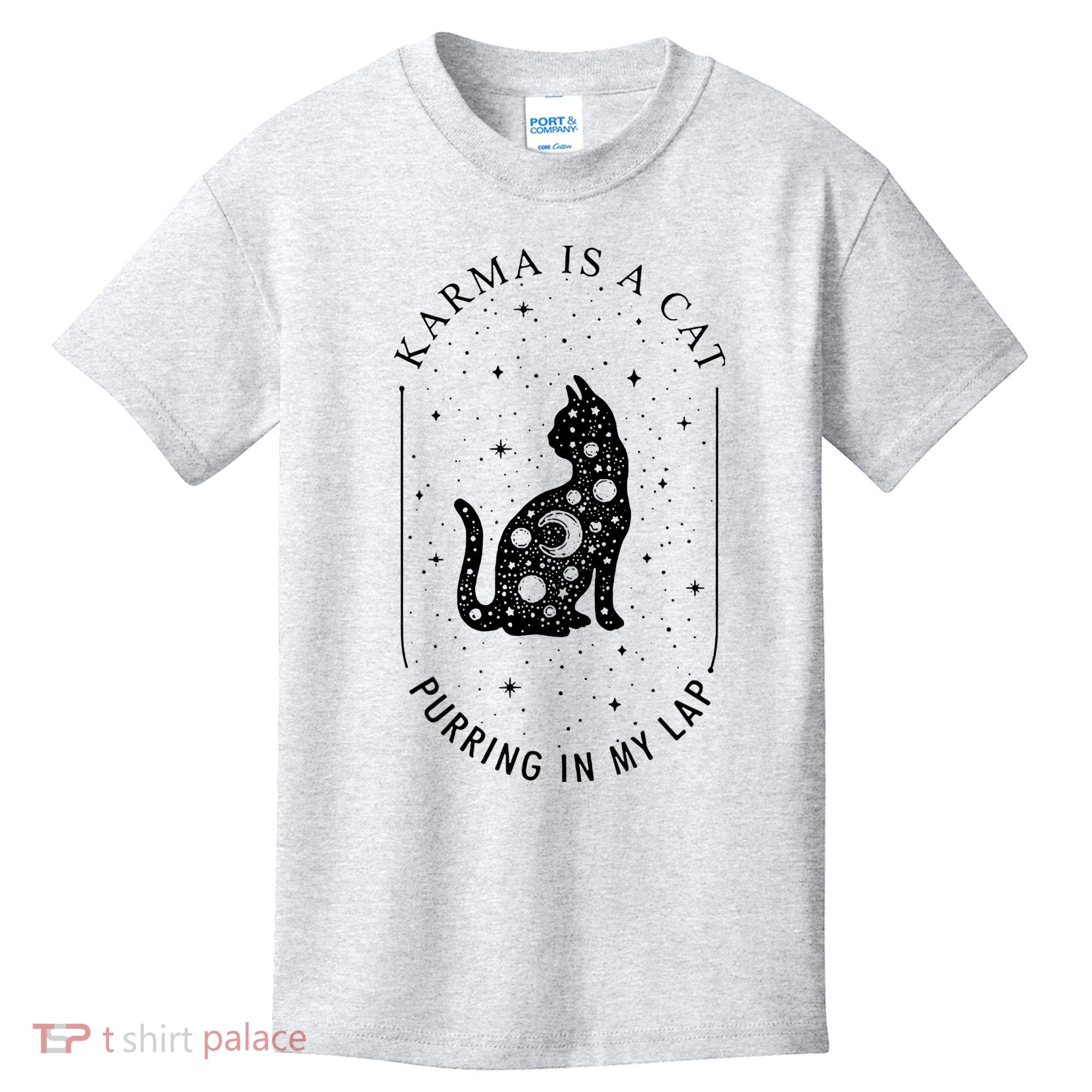 Karma Is A Cat Purring In My Lap Kids T-Shirt