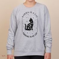 Karma Is A Cat Purring In My Lap Women's Sweatshirt thumb 0