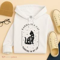 Karma Is A Cat Purring In My Lap Hoodie thumb 4