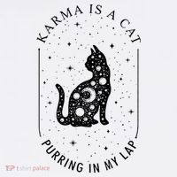 Karma Is A Cat Purring In My Lap Mousepad thumb 1
