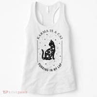 Karma Is A Cat Purring In My Lap Women's Tank Top thumb 0