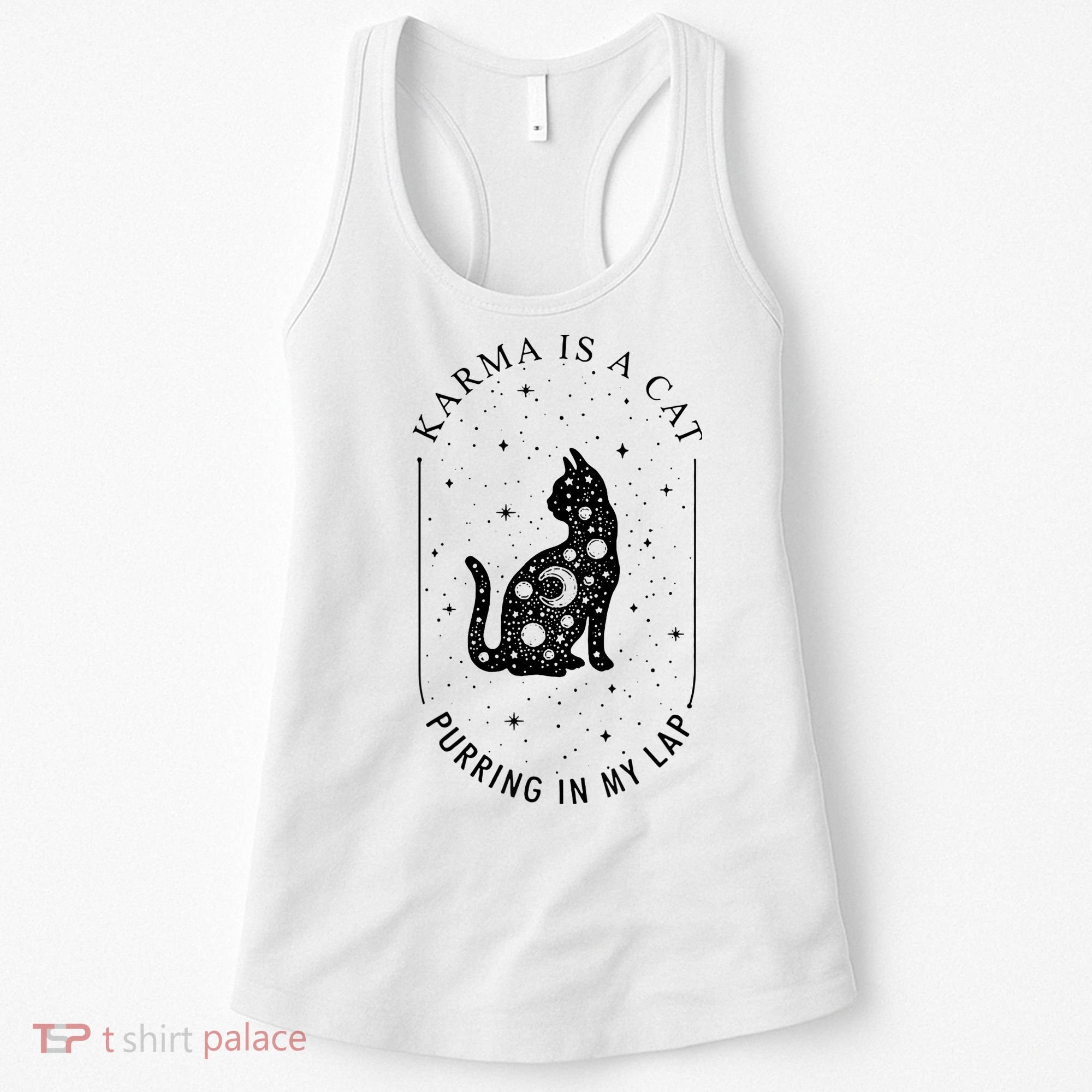 Karma Is A Cat Purring In My Lap Women's Tank Top