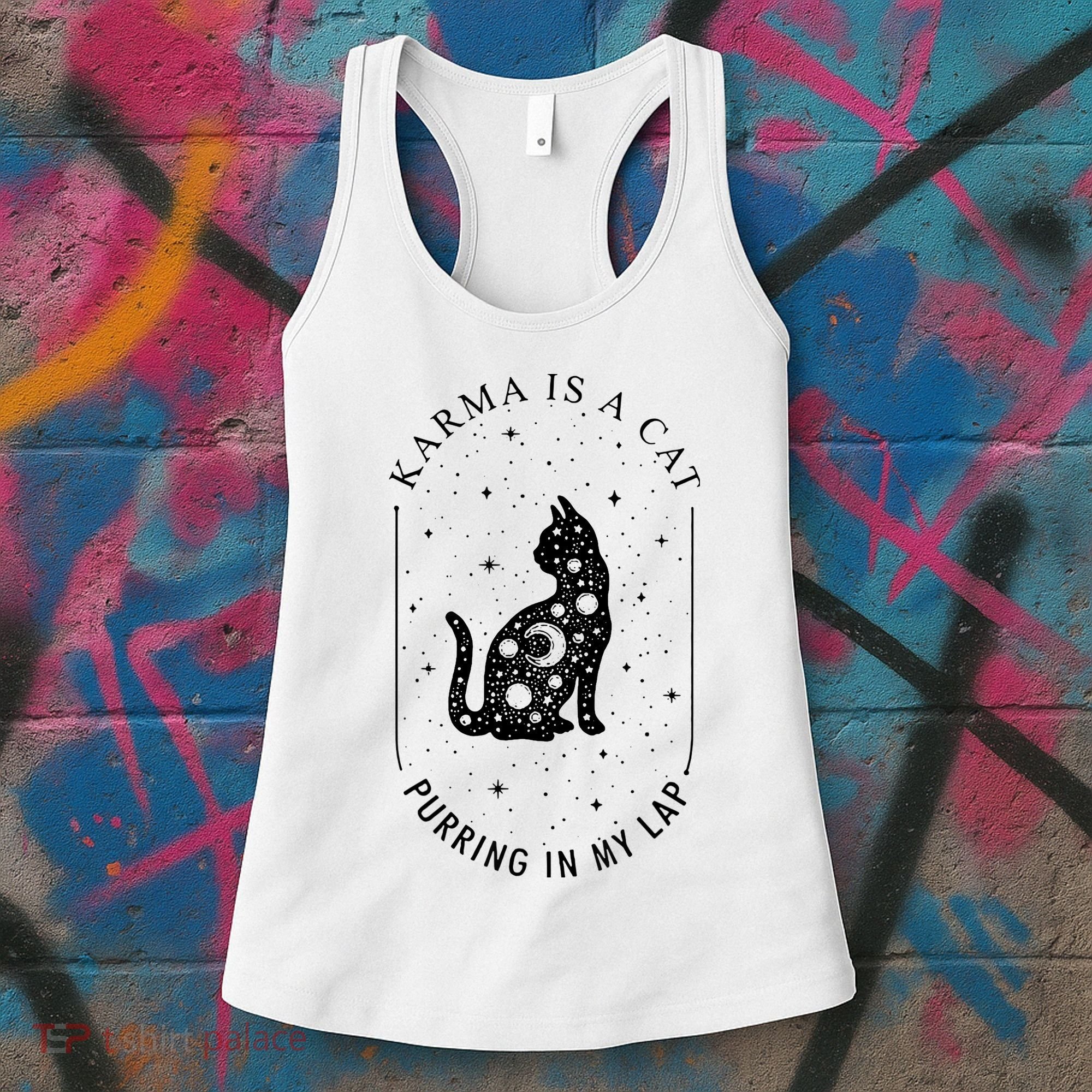 Karma Is A Cat Purring In My Lap Women's Tank Top