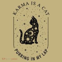 Karma Is A Cat Purring In My Lap Cause It Loves Me Sweatshirt thumb 2