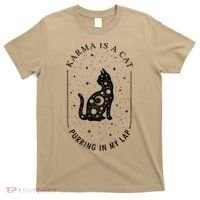 Karma Is A Cat Purring In My Lap Cause It Loves Me T-Shirt thumb 0