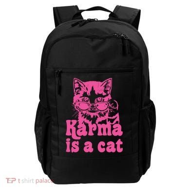 Karma Is A Cat Funny Karma Backpack