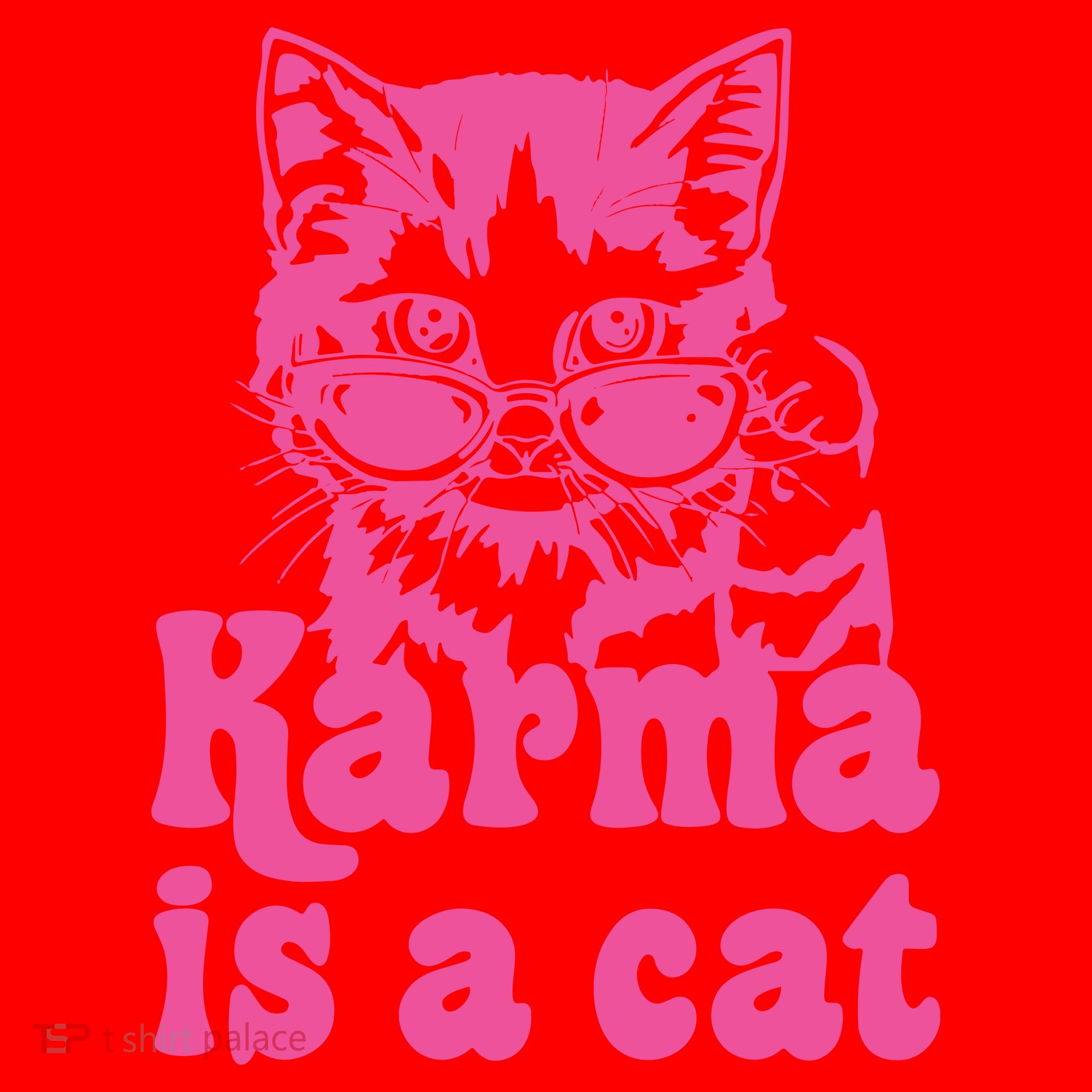 Karma Is A Cat Funny Karma Santa Hat