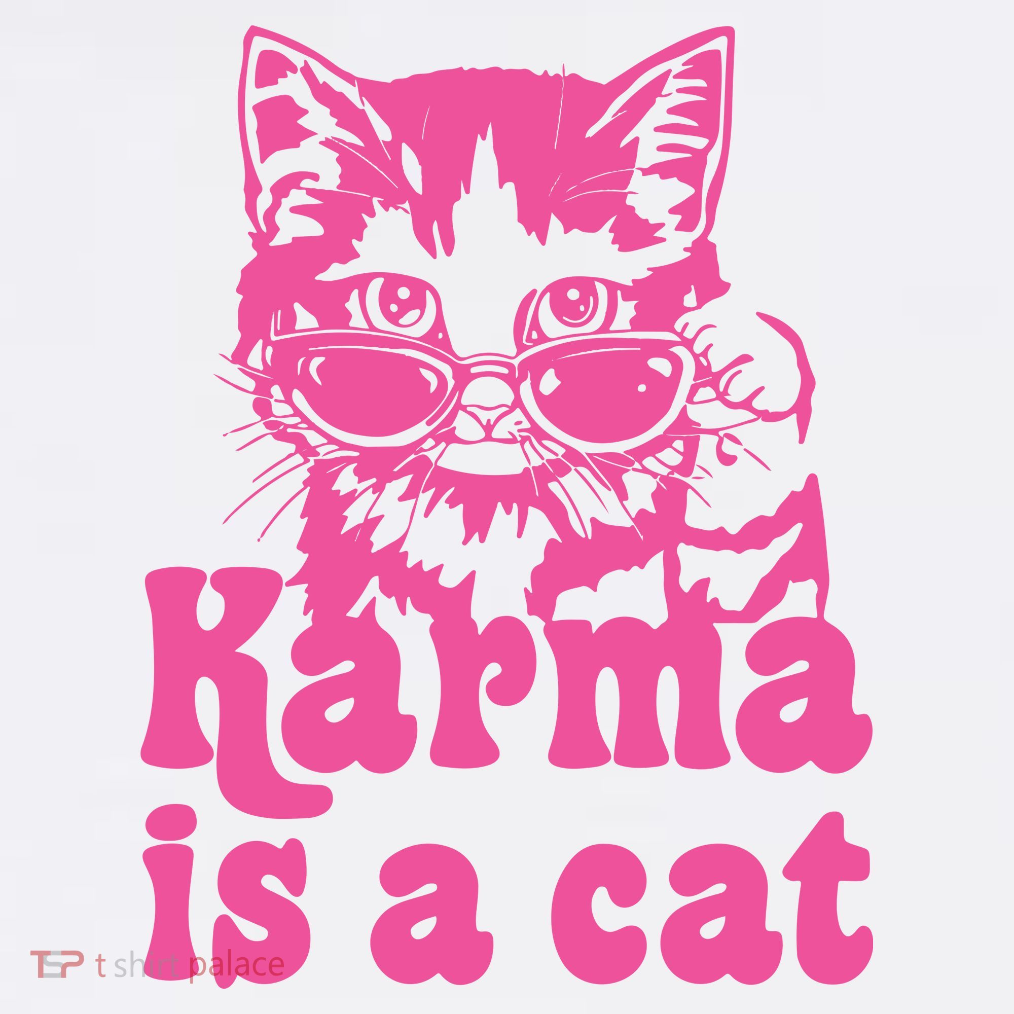 Karma Is A Cat Funny Karma Women's Hoodie