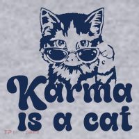 Karma Is A Cat Women's Sweatshirt thumb 2