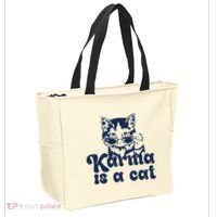 Karma Is A Cat Tote Bag thumb 2