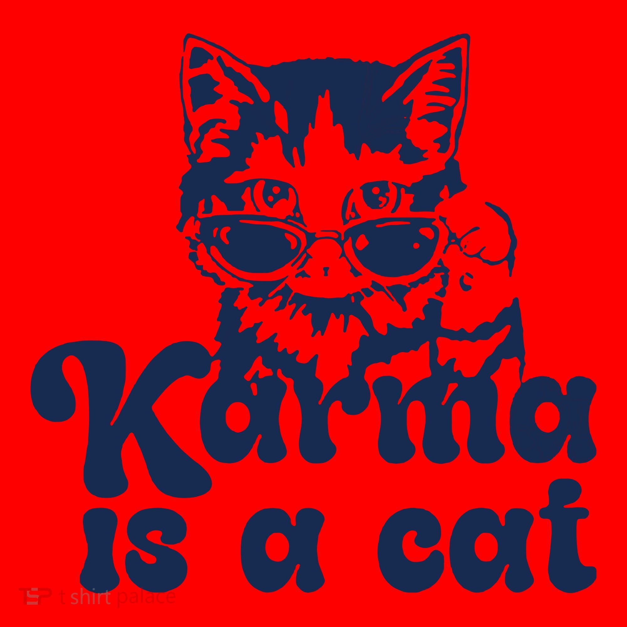 Karma Is A Cat Santa Hat