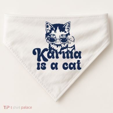 Karma Is A Cat USA-Made Doggie Bandana