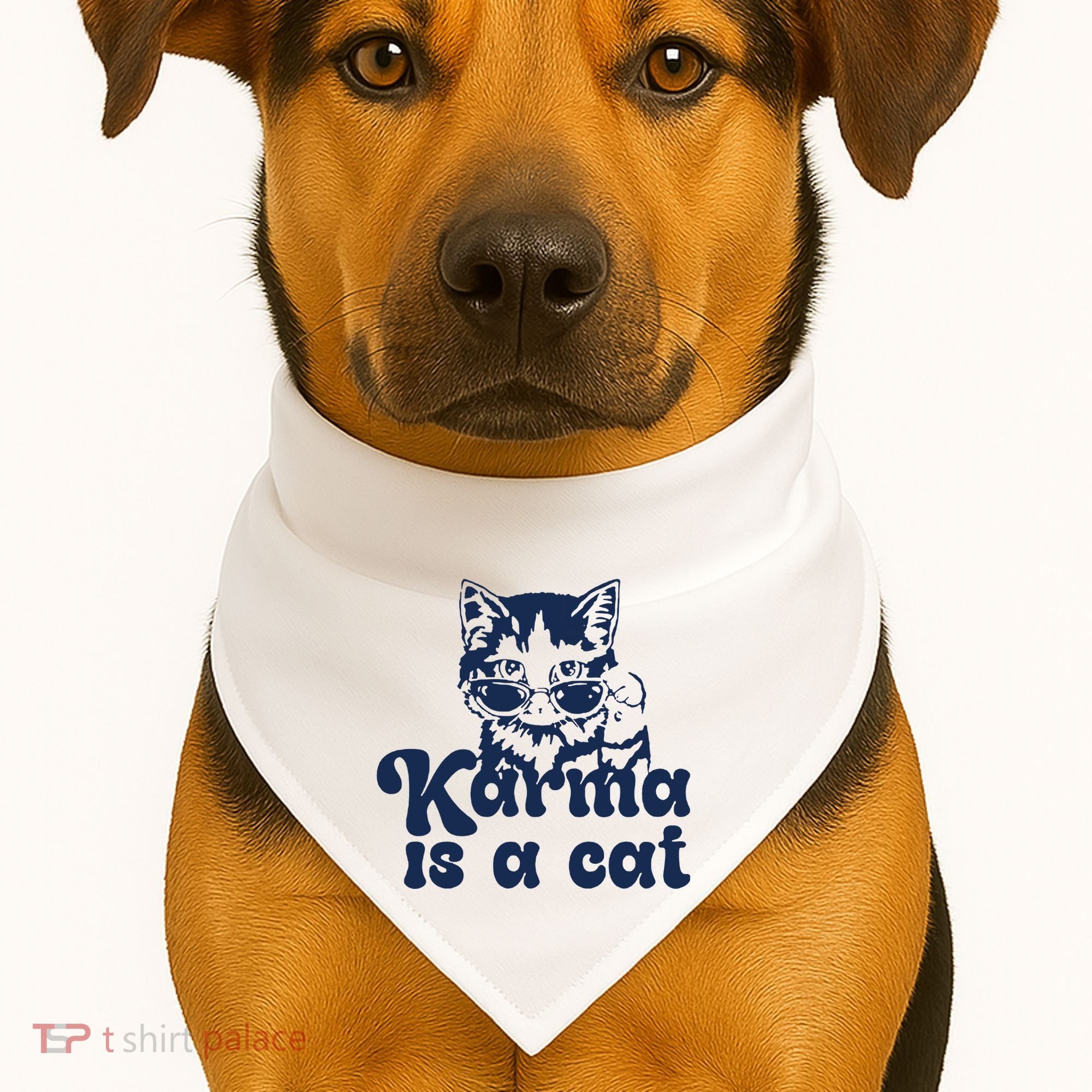 Karma Is A Cat USA-Made Doggie Bandana