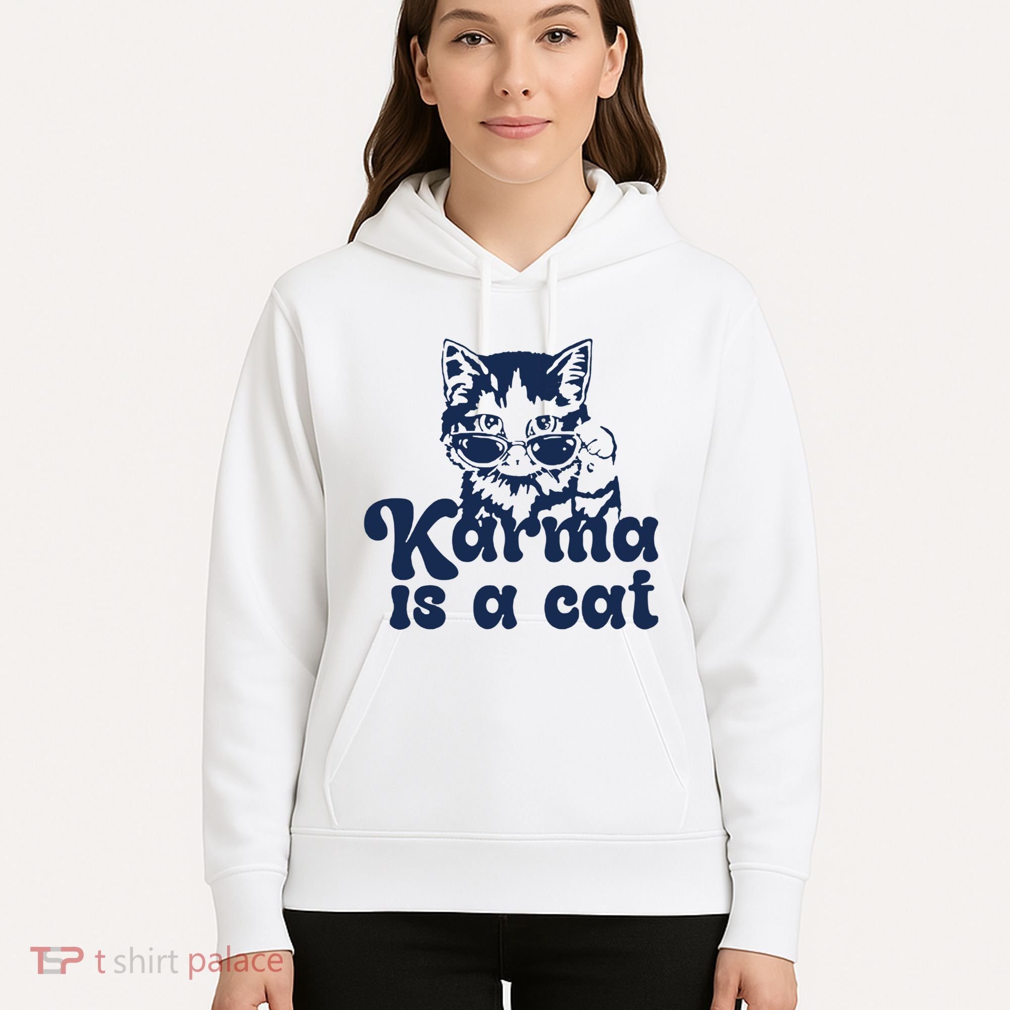 Karma Is A Cat Hoodie