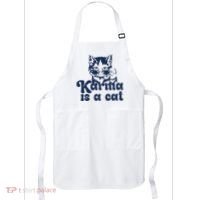 Karma Is A Cat Apron thumb 0