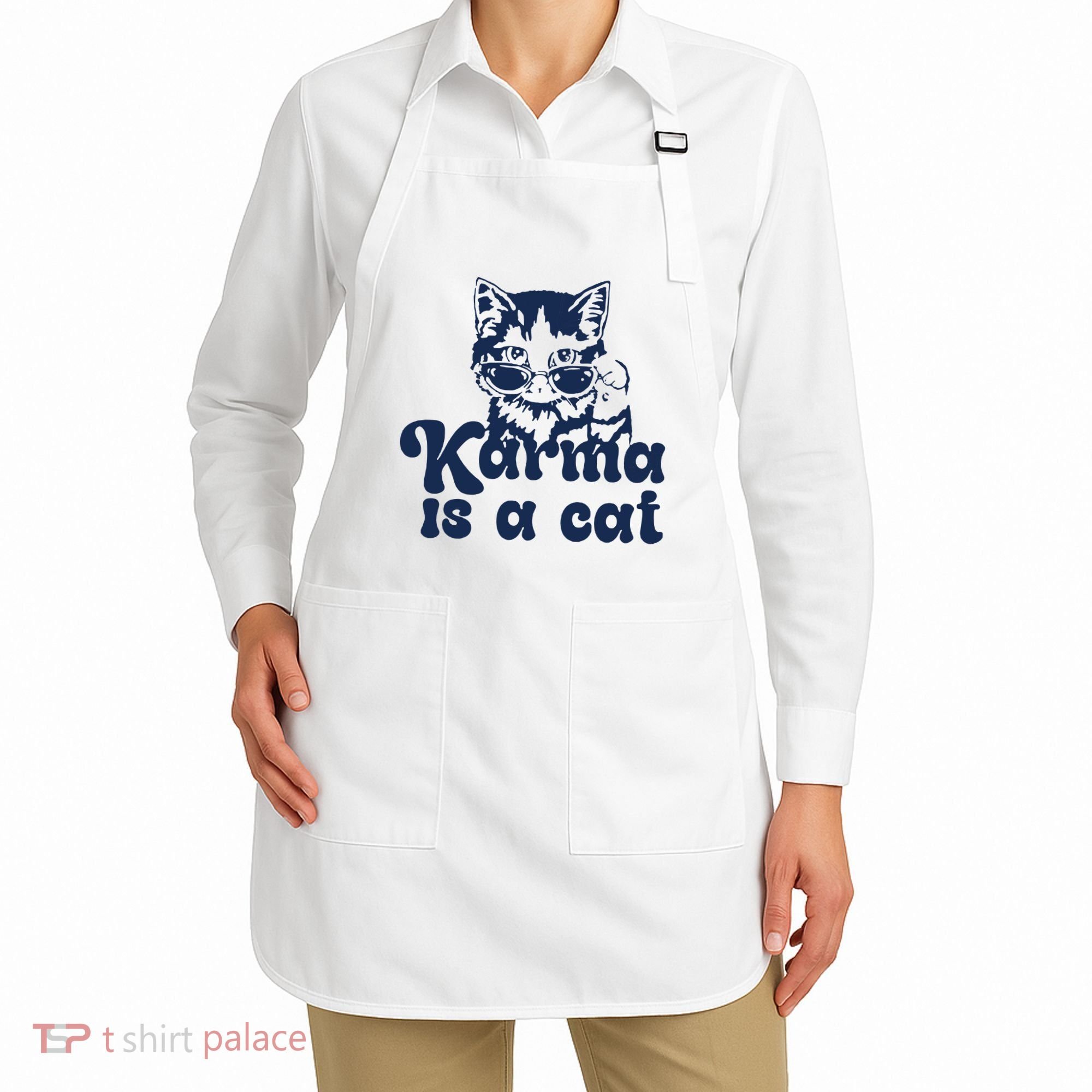 Karma Is A Cat Apron