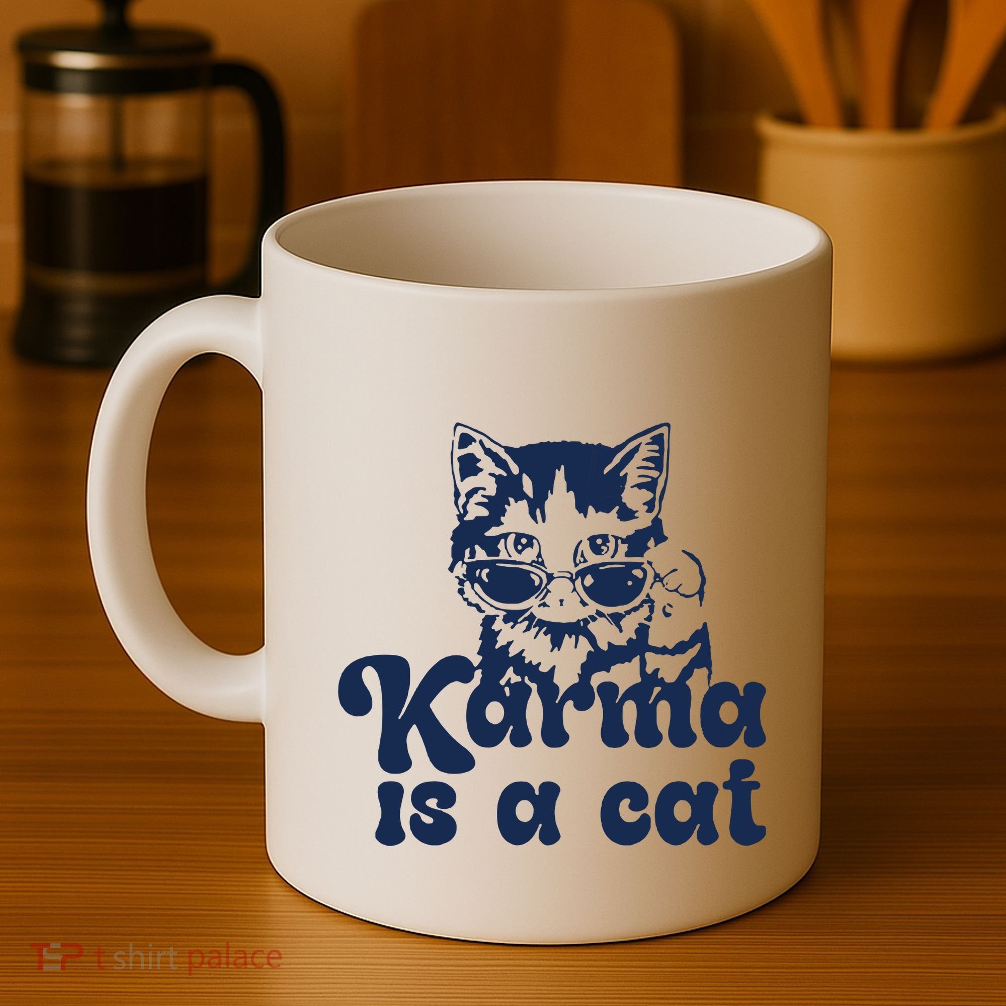 Karma Is A Cat Coffee Mug