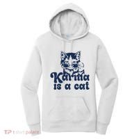 Karma Is A Cat Women's Hoodie thumb 0
