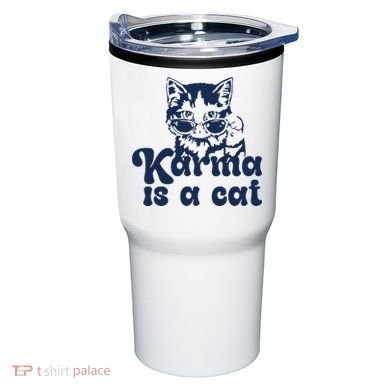 Karma Is A Cat Tumbler